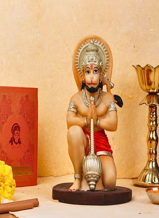 Servdharm Hanuman God Idol 6.7" | Resin Hanuman Ji Decorative Showpiece, Statue for Home Decor I God Murti for Home Temple, Pooja Rituals, and Gifting - Image 1